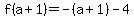 f%28a%2B1%29=-%28a%2B1%29-4