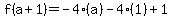 f%28a%2B1%29+=+-4%28a%29-4%281%29%2B1