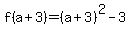 f%28a%2B3%29+=+%28a%2B3%29%5E2+-+3