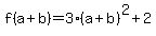 f%28a%2Bb%29=3%28a%2Bb%29%5E2%2B2