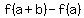 f%28a%2Bb%29-f%28a%29