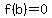 f%28b%29=0