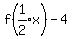 f%28expr%281%2F2%29x%29+-+4