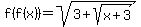 f%28f%28x%29%29+=+sqrt%283%2Bsqrt%28x%2B3%29%29