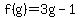 f%28g%29=3g-1
