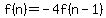 f%28n%29=-4f%28n-1%29+