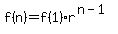 f%28n%29+=+f%281%29+%2A+r%5E%28n-1%29