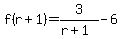 f%28r%2B1%29=3%2F%28r%2B1%29-6