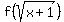 f%28sqrt%28x%2B1%29%29
