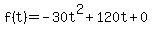 f%28t%29=-30t%5E2%2B120t%2B0+