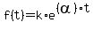 f%28t%29=k%2Ae%5E%28%28alpha%29+t%29