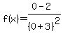 f%28x%29=%280-2%29%2F%280%2B3%29%5E2