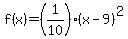 f%28x%29=%281%2F10%29%28x-9%29%5E2