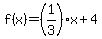 f%28x%29=%281%2F3%29x%2B4