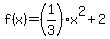 f%28x%29=%281%2F3%29x%5E2%2B2