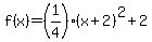 f%28x%29=%281%2F4%29%28x%2B2%29%5E2%2B2