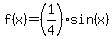 f%28x%29=%281%2F4%29sin%28x%29