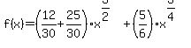 f%28x%29=%2812%2F30%2B25%2F30%29x%5E%283%2F2%29%2B%285%2F6%29x%5E%283%2F4%29