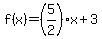 f%28x%29=%285%2F2%29x%2B3