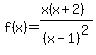 f%28x%29=%28x%28x%2B2%29%29%2F%28x-1%29%5E2