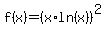 f%28x%29=%28x%2Aln%28x%29%29%5E2