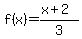 f%28x%29=%28x%2B2%29%2F3
