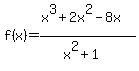 f%28x%29=%28x%5E3%2B2x%5E2-8x%29%2F%28x%5E2%2B1%29