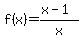 f%28x%29=%28x-1%29%2Fx