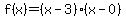 f%28x%29=%28x-3%29%28x-0%29