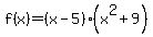 f%28x%29=%28x-5%29%28x%5E2%2B9%29