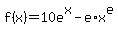 f%28x%29=+10e%5Ex-e%2Ax%5Ee