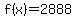 f%28x%29=+2888