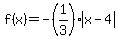 f%28x%29=-%281%2F3%29abs%28x-4%29