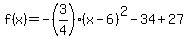 f%28x%29=-%283%2F4%29%28x-6%29%5E2-34%2B27