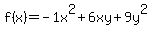 f%28x%29=-1x%5E2%2B6xy%2B9y%5E2