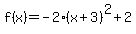 f%28x%29=-2%28x%2B3%29%5E2%2B2