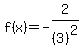 f%28x%29=-2%2F%283%29%5E2