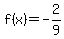 f%28x%29=-2%2F9