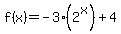 f%28x%29=-3%282%5Ex%29%2B4