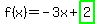 f%28x%29=-3x%2Bhighlight_green%282%29