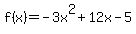 f%28x%29=-3x%5E2%2B12x-5