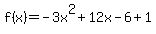 f%28x%29=-3x%5E2%2B12x-6%2B1