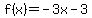 f%28x%29=-3x-3