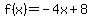 f%28x%29=-4x%2B8