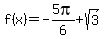 f%28x%29=-5pi%2F6%2Bsqrt%283%29%29