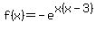 f%28x%29=-e%5Ex%28x-3%29