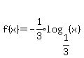 f%28x%29=-expr%281%2F3%29log%281%2F3%2C%28x%29%29