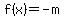 f%28x%29=-m