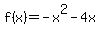 f%28x%29=-x%5E2-4x