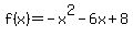 f%28x%29=-x%5E2-6x%2B8